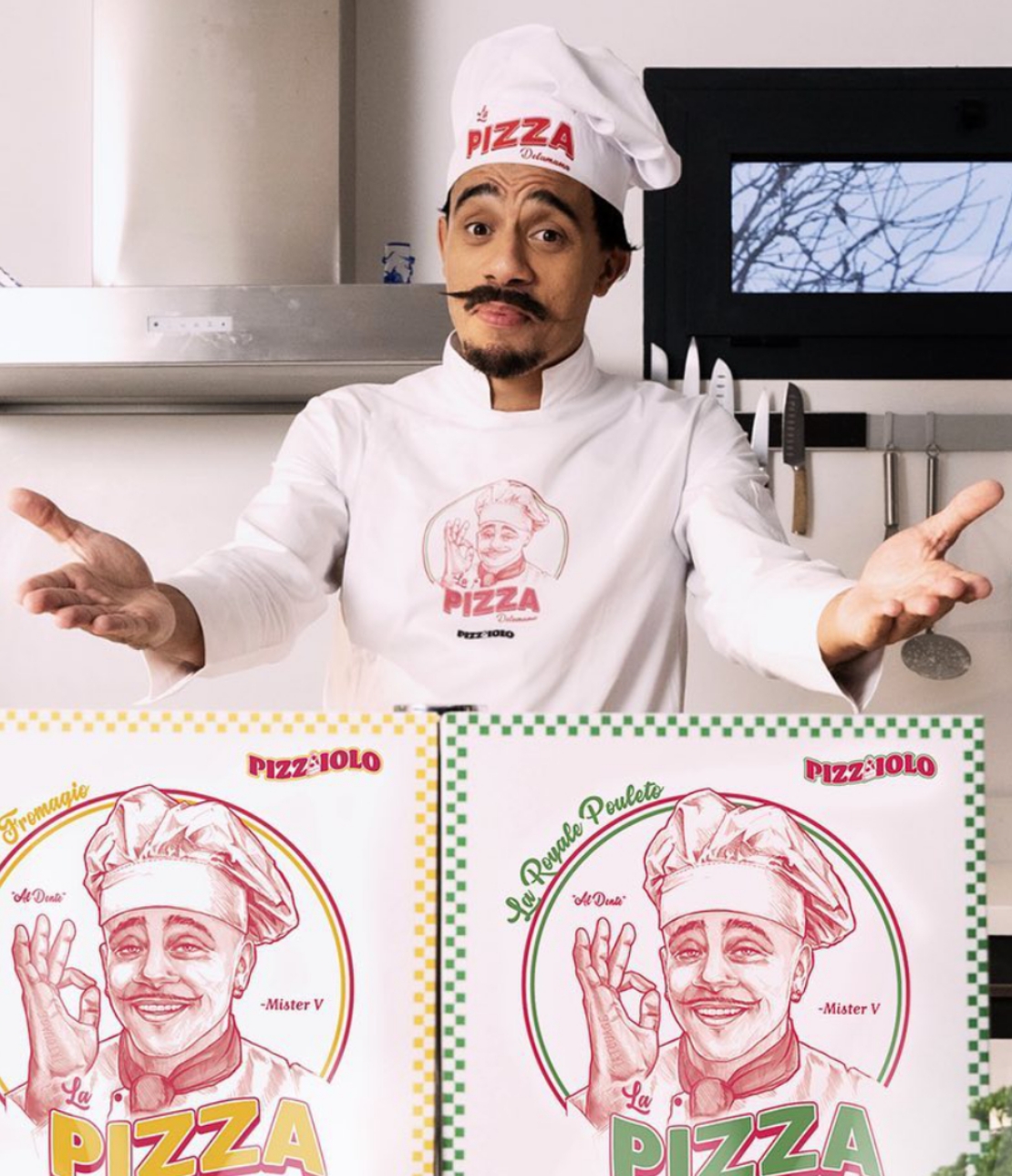 idizbox - digital & print - Mister V : Pizzaiolo La Pizza Delamama
