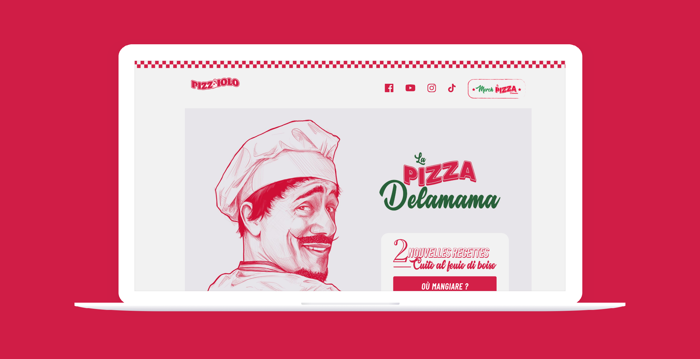 idizbox - digital & print - Mister V : Pizzaiolo La Pizza Delamama